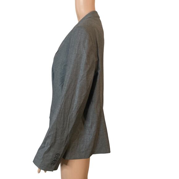 Boss Hugo Boss Jadena Blazer Size 14 Gray 2 Button - Picture 12 of 15